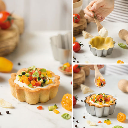 DECORA Kalup cvet tart sa odvojivim dnom non-stick