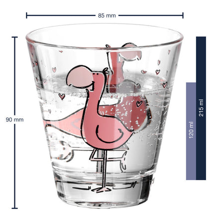 LEONARDO Čaša Flamingo set 215ml Bambini