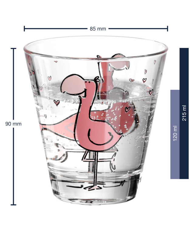 LEONARDO Čaša Flamingo set 215ml Bambini