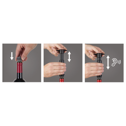 VACUVIN Devakumizator crni s čepom 0854460