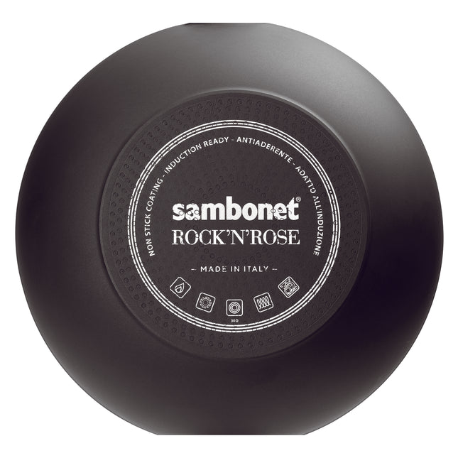 SAMBONET Kaserola 18cm Aluminium Rock&Rose Black