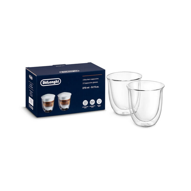 DE'LONGHI Čaše set za cappuccino providne DLSC311 2/1