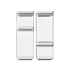BRABANTIA Posuda za hranu set 4/1 siva