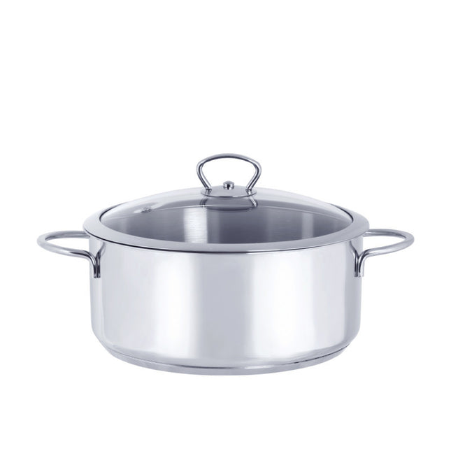 METALAC Inox šerpa plitka 24cm sa st. pok. Kulinaria